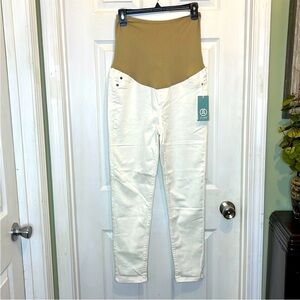 Liz‎ Lange White High Rise Maternity Jeans